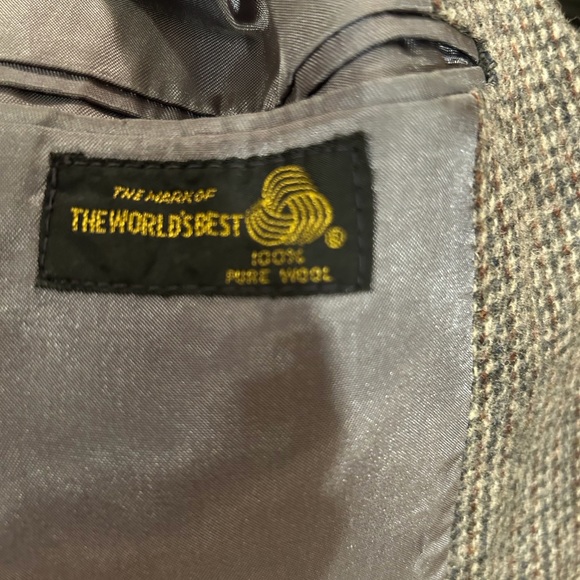 Tweed sport coat with browns and grays - Picture 9 of 9